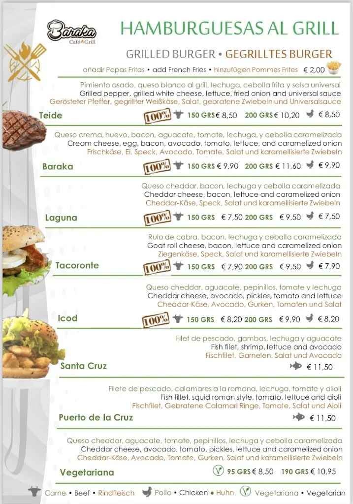 Menu_Baraka Café & Grill_Puerto de la Cruz_immagine_2