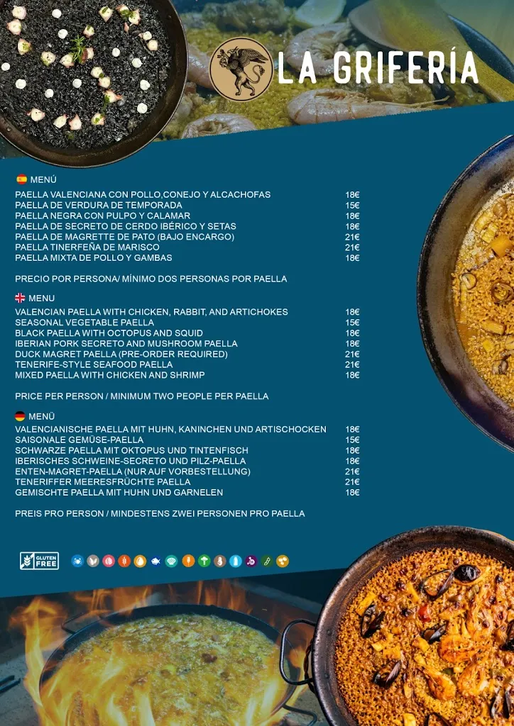 Menu_La Grifería Paella & Cocktails_Puerto de la Cruz_image_1