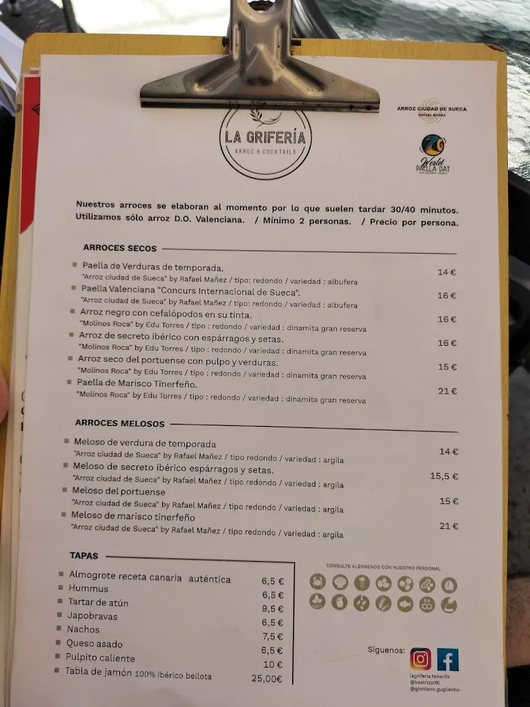 Menu_La Grifería Paella & Cocktails_Puerto de la Cruz_image_3