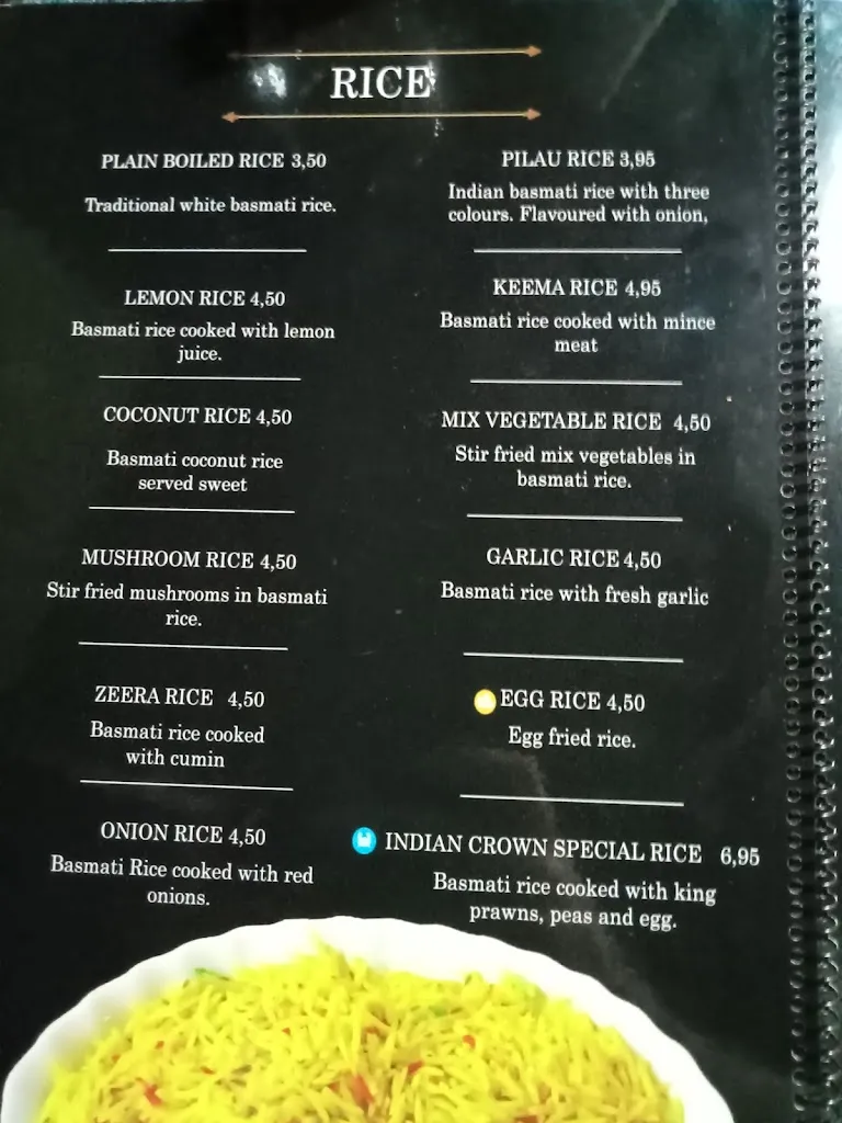 Menu_Indian Crown_Puerto de la Cruz_image_1