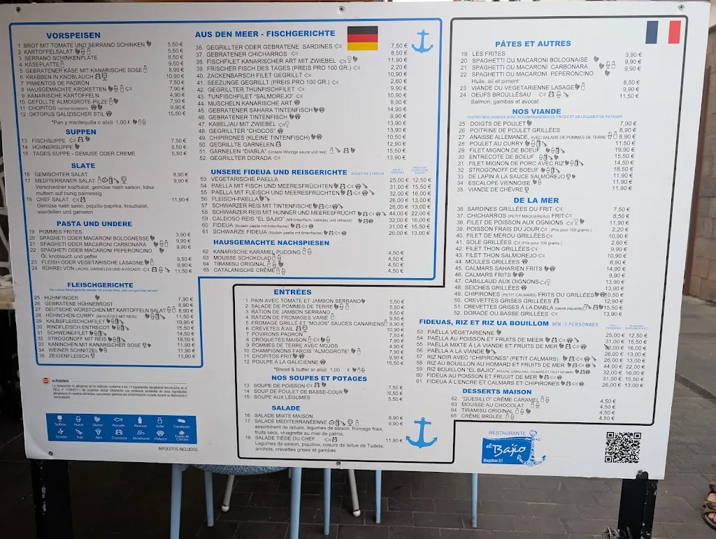 Menu_Restaurante El Bajío_Puerto de la Cruz_image_2