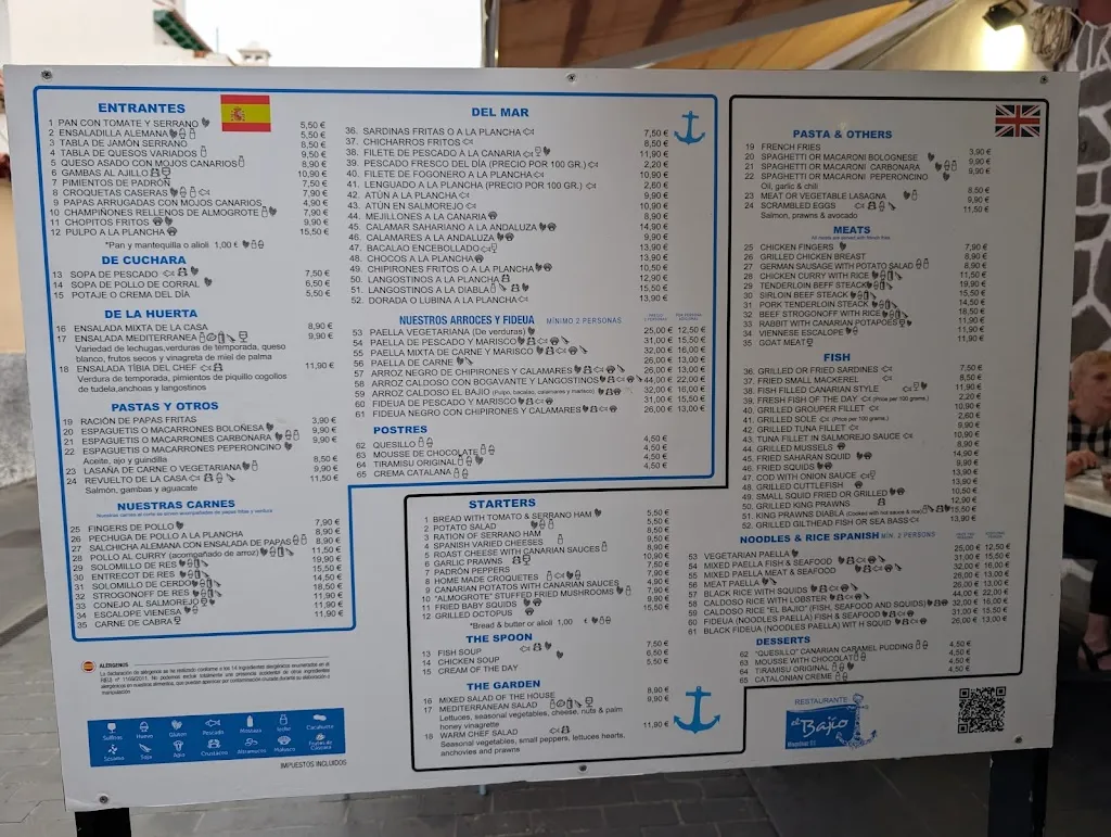 Menu_Restaurante El Bajío_Puerto de la Cruz_image_3