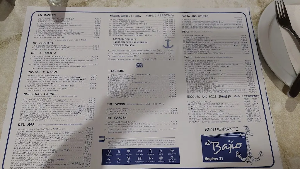 Menu_Restaurante El Bajío_Puerto de la Cruz_image_4