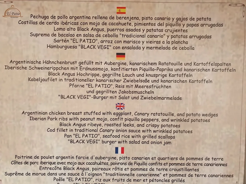 Menu_The Patio_Puerto de la Cruz_image_1