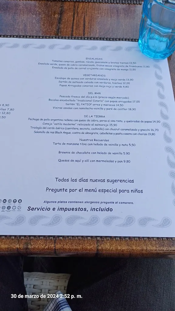 Menu_The Patio_Puerto de la Cruz_image_4