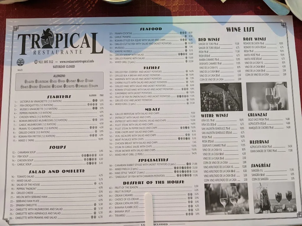 Menu_Restaurante Tropical_Puerto de la Cruz_immagine_3