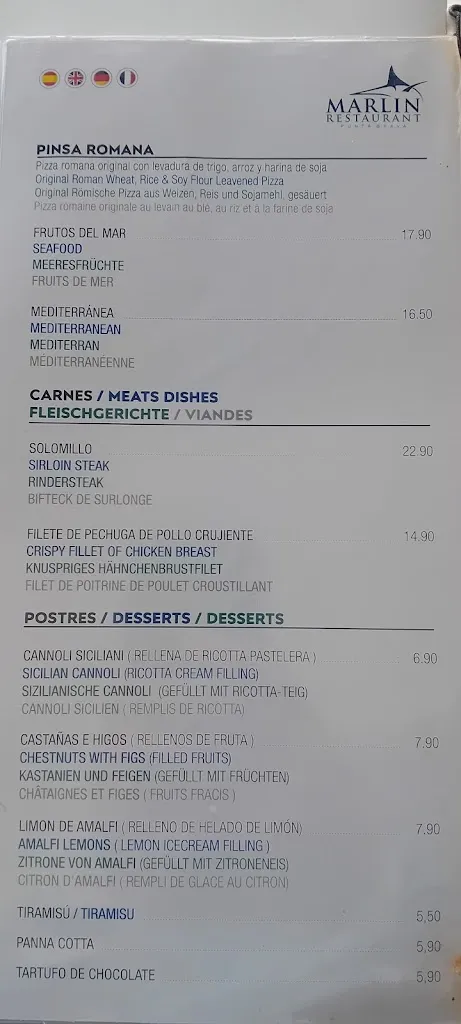 Menu_Marlin Restaurant_Puerto de la Cruz_image_2