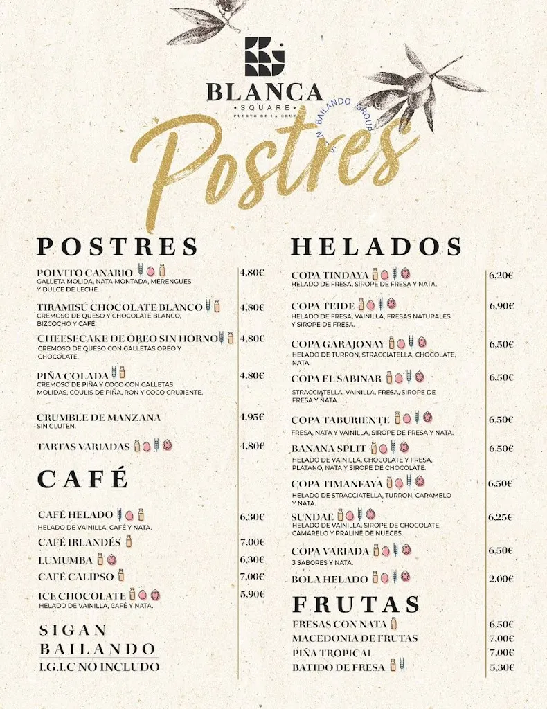 Menu_BLANCA SQUARE_Puerto de la Cruz_immagine_1