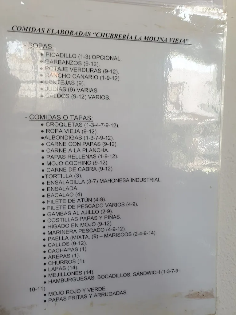 Menu_Churrería La Molina Vieja_Puntallana_image_1