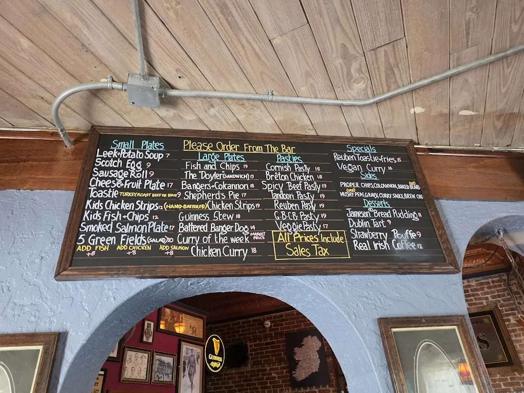 Menu_Celtic Ray Public House_Puntagorda_image_1