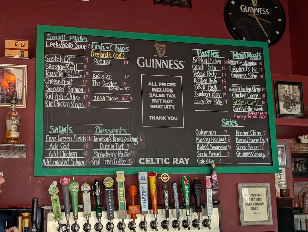 Menu_Celtic Ray Public House_Puntagorda_image_2