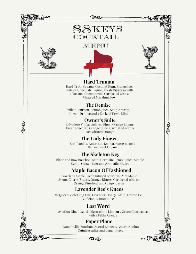 Menu_88 Keys Florida Restaurant & Bar_Puntagorda_image_2