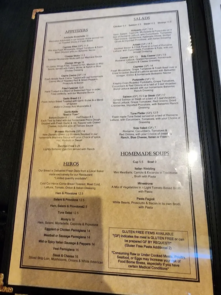 Menu_Monty's Restaurant & Pizzeria_Puntagorda_immagine_2