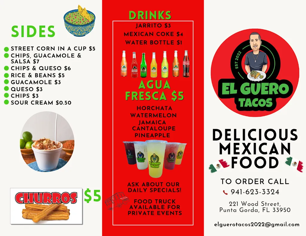 Menu_El Guero Tacos Punta Gorda_Puntagorda_image_2