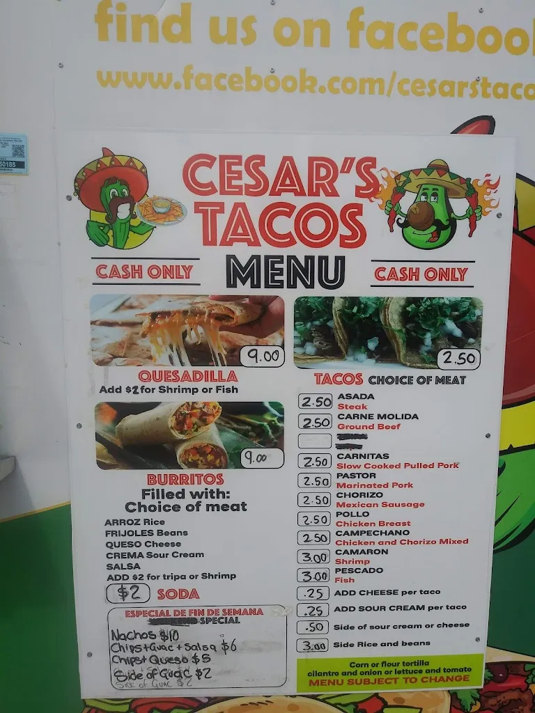 Menu_El Guero Tacos Punta Gorda_Puntagorda_image_4