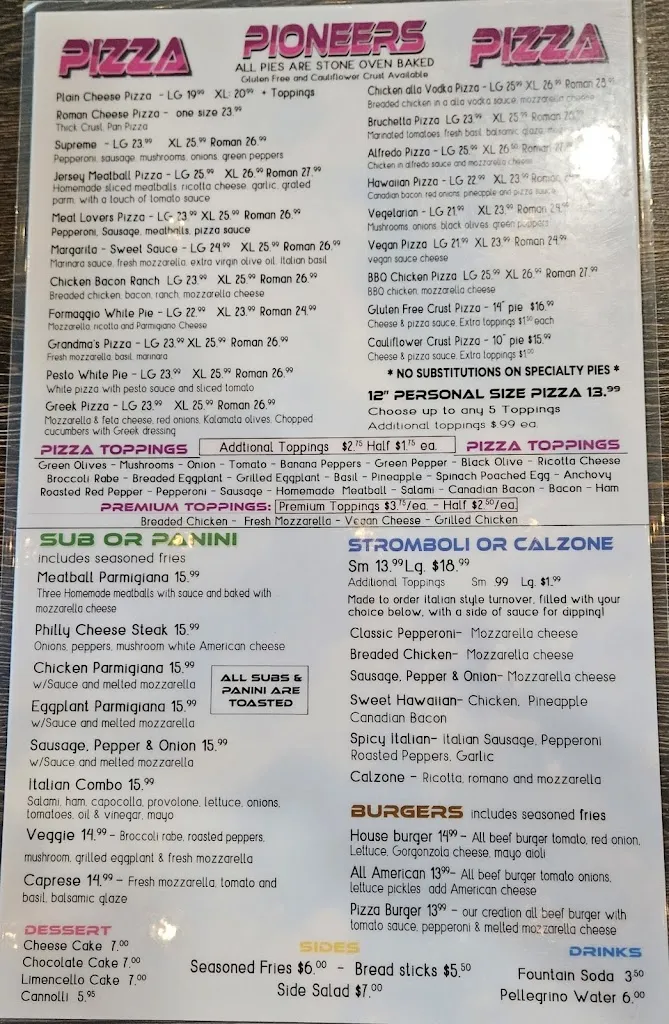 Menu_Pioneers Pizza Punta Gorda_Puntagorda_image_1