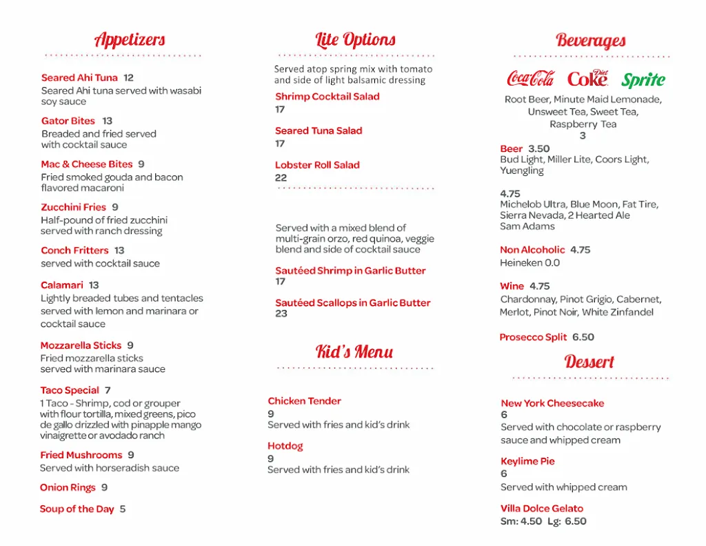 Menu_Mainely Seafood Cafe_Puntagorda_image_2