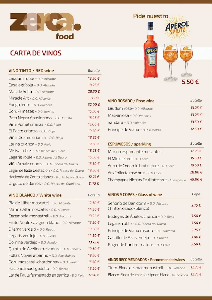 Menu_Restaurante Zerca Food_Villajoyosa/Vila Joiosa la_immagine_4