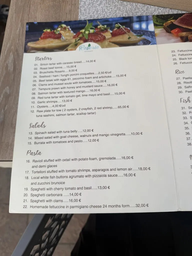 Menu_Restaurant Rosario_Rosario El_image_3