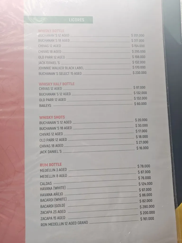 Menu_The Islander_San Andrés y Sauces_image_4