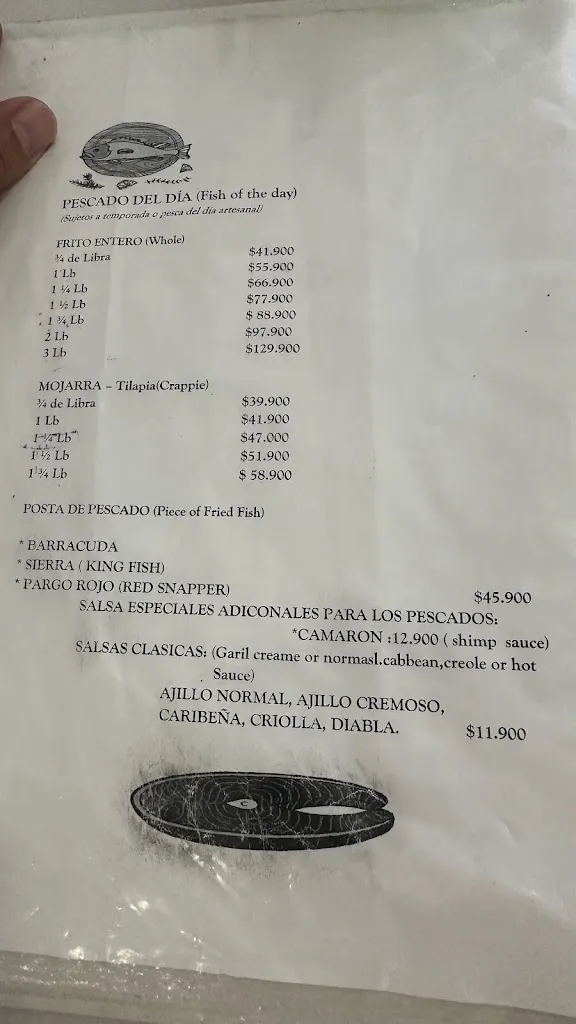 Menü_Capitán Mandy_San Andrés y Sauces_Bild_1