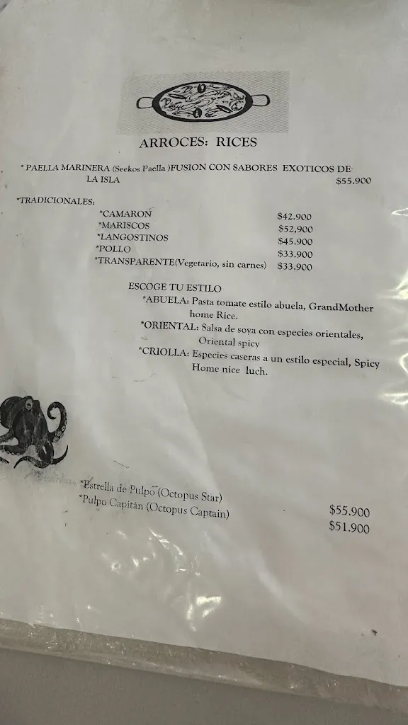 Menü_Capitán Mandy_San Andrés y Sauces_Bild_4