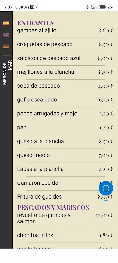 Menu_Restaurante Mesón del Mar_San Andrés y Sauces_image_4