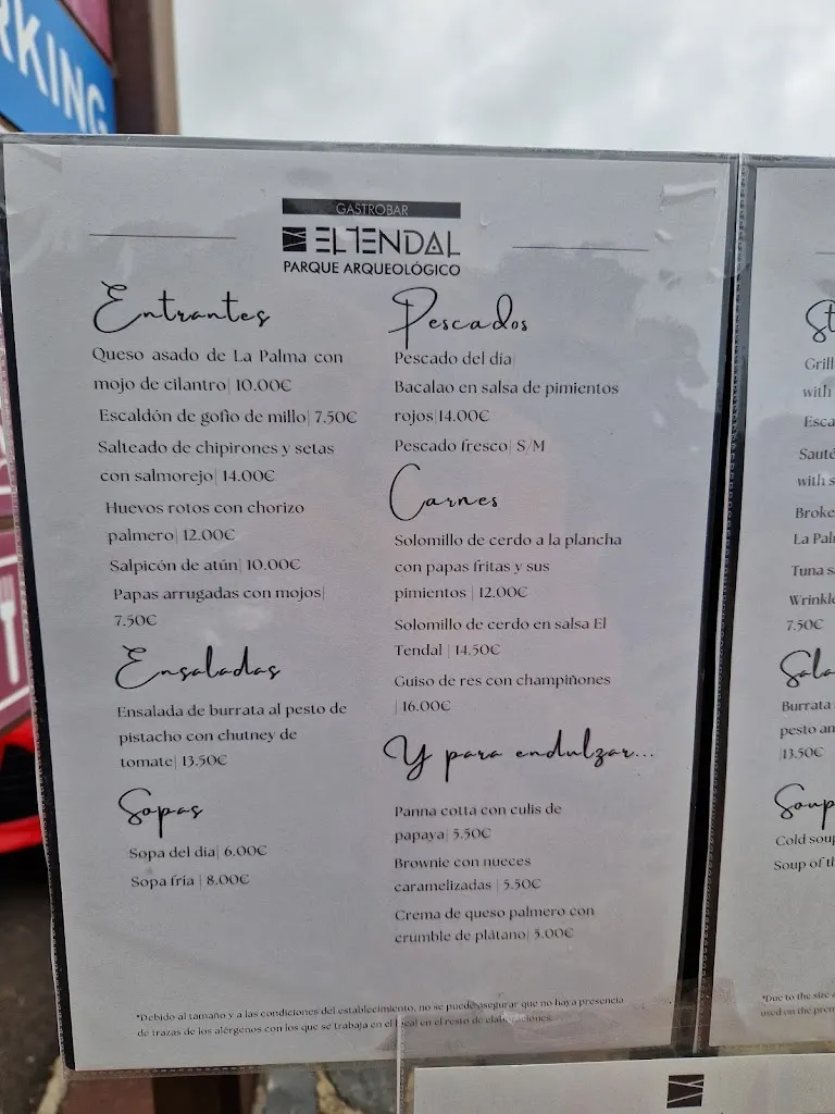 Menu_Restaurante Gastrobar El Tendal_San Andrés y Sauces_image_2