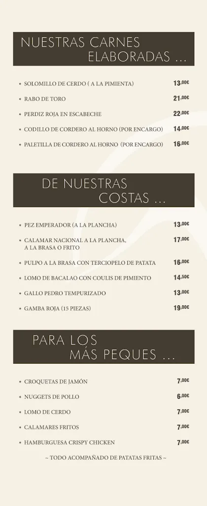 Menu_Hotel-Restaurante Las Fuentes_Bacares_image_1