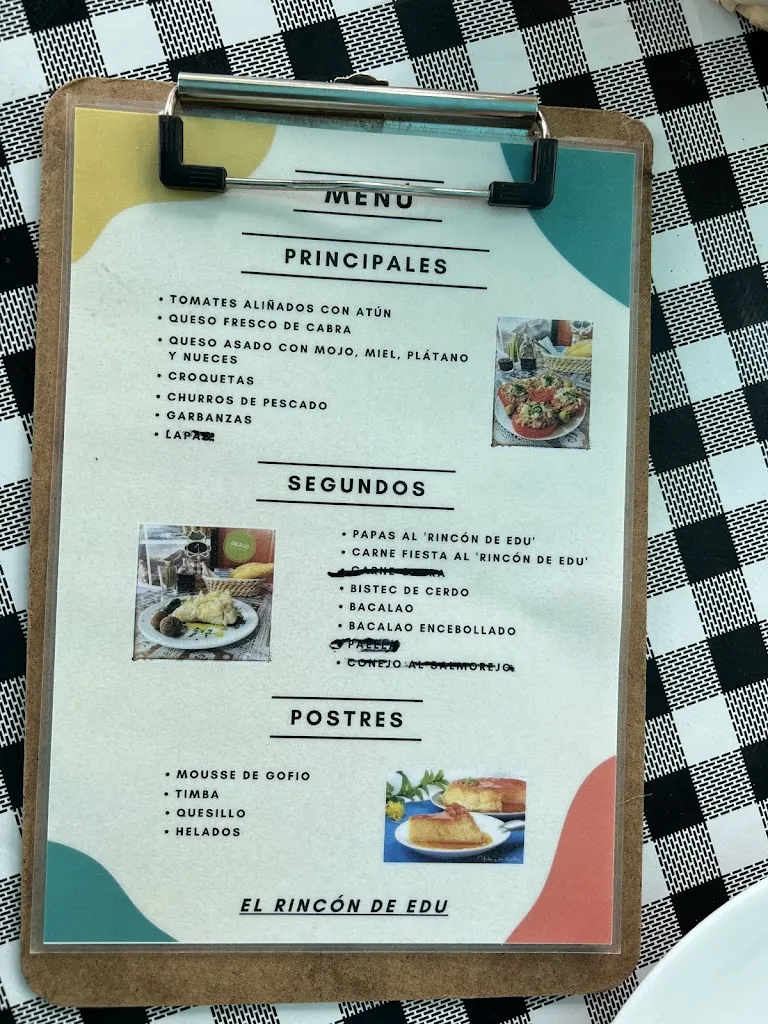 Menu_El Rincón de Edu_San Juan de la Rambla_image_1