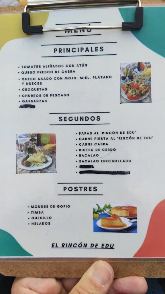 Menu_El Rincón de Edu_San Juan de la Rambla_image_2