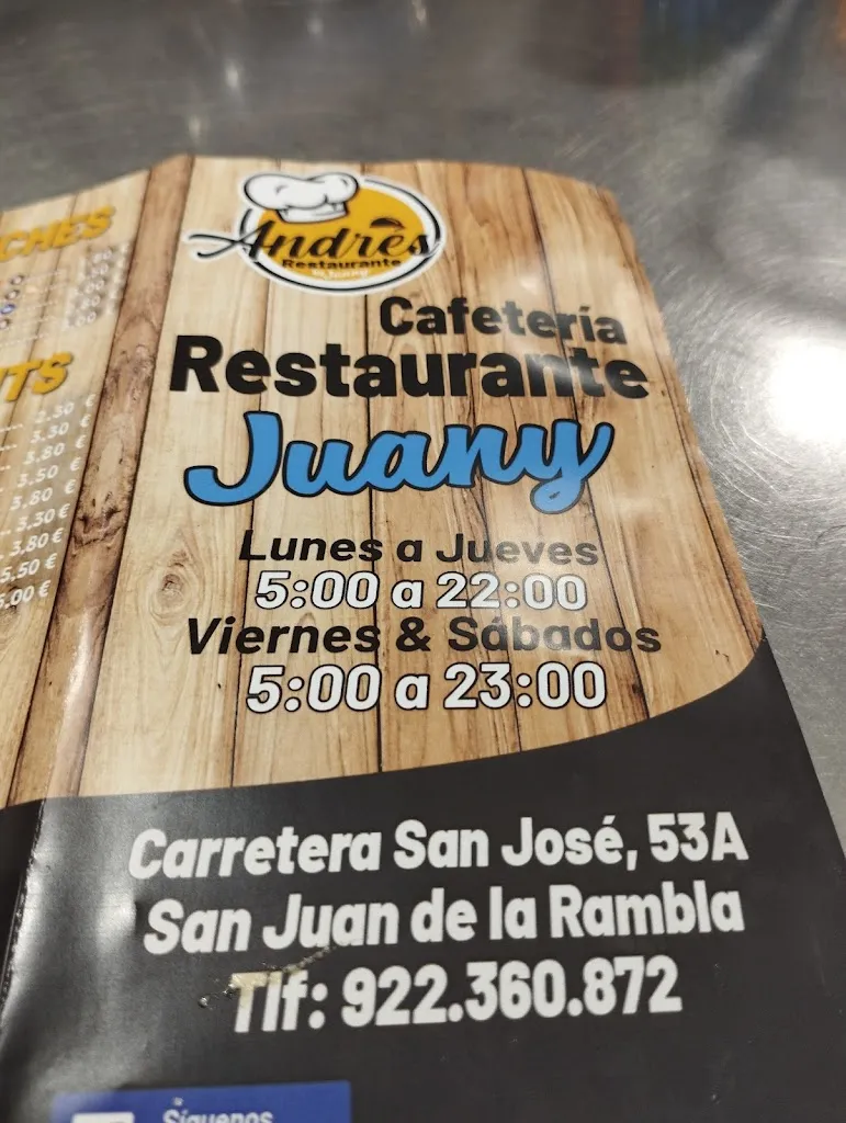 Menu_Bar Andrés - Loterías_San Juan de la Rambla_image_3