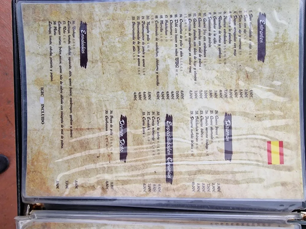 Menu_La Bodega de San Miguel_San Miguel De Abona_image_1