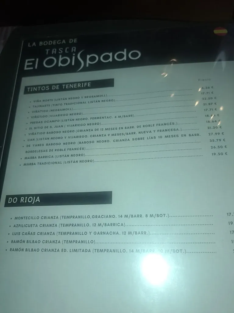 Menu_Tasca El Obispado_San Cristóbal de La Laguna_image_1