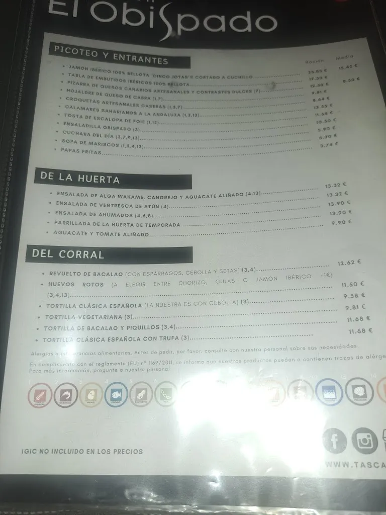 Menu_Tasca El Obispado_San Cristóbal de La Laguna_image_3