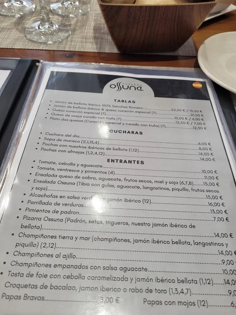 Menu_Taberna Ossuna_San Cristóbal de La Laguna_image_1