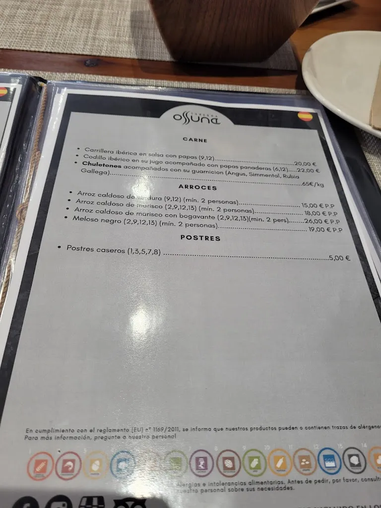 Menu_Taberna Ossuna_San Cristóbal de La Laguna_image_3