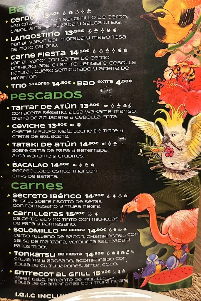 Menu_El Nido del Tucán_San Cristóbal de La Laguna_image_1
