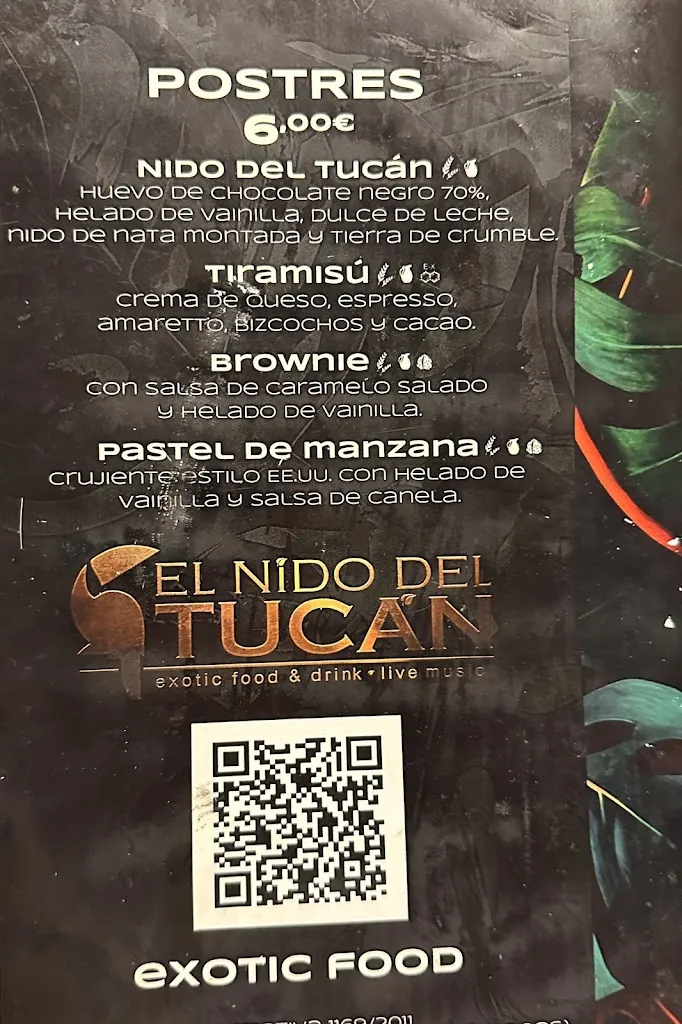 Menu_El Nido del Tucán_San Cristóbal de La Laguna_image_3