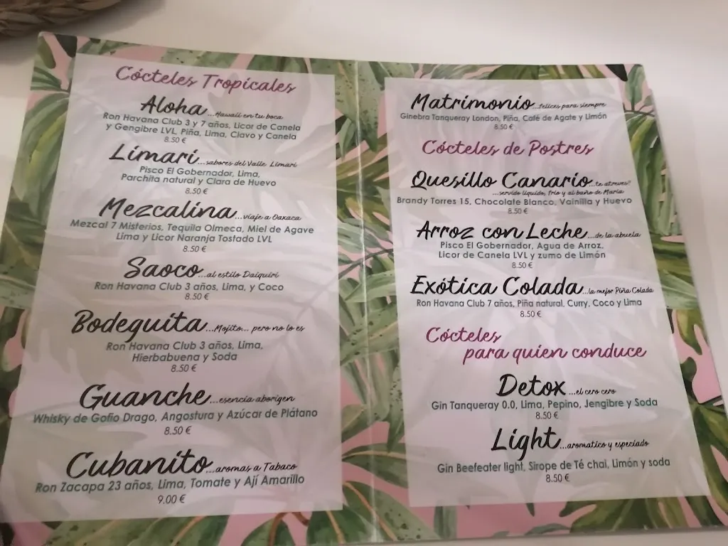 Menu_El Nido del Tucán_San Cristóbal de La Laguna_image_4