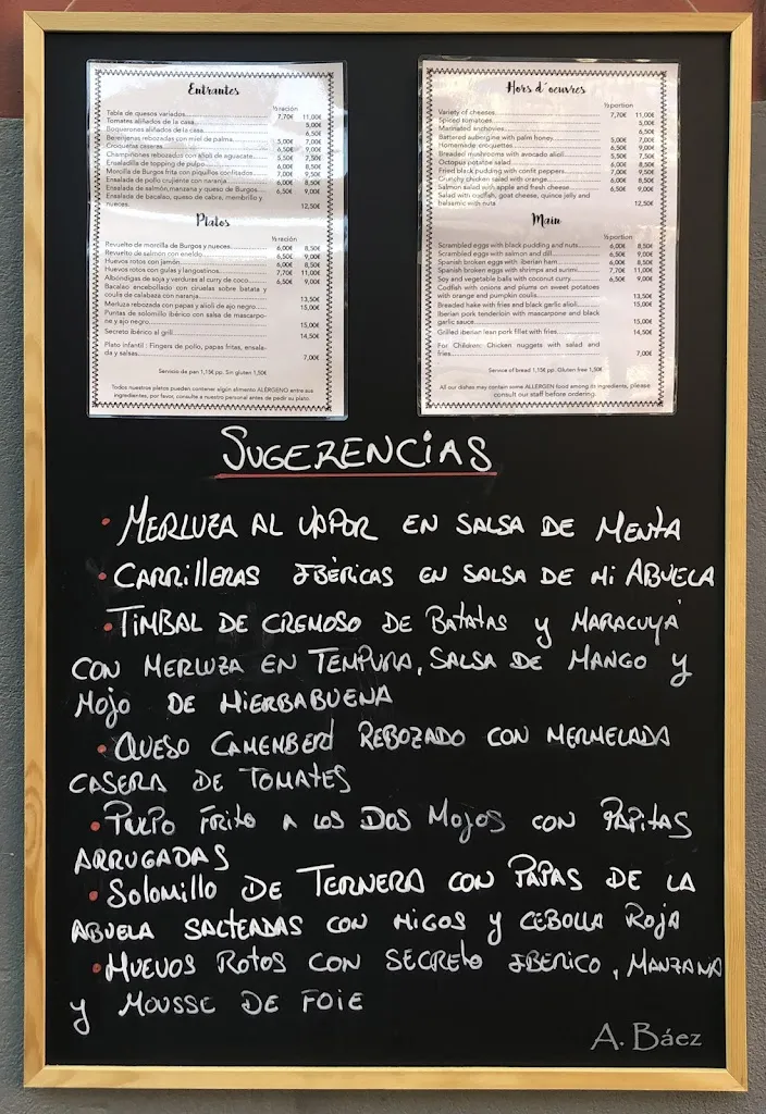 Menu_La Tasca de Arana_San Cristóbal de La Laguna_image_2