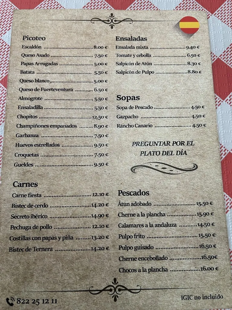 Menu_Bodegón Viana_San Cristóbal de La Laguna_image_2