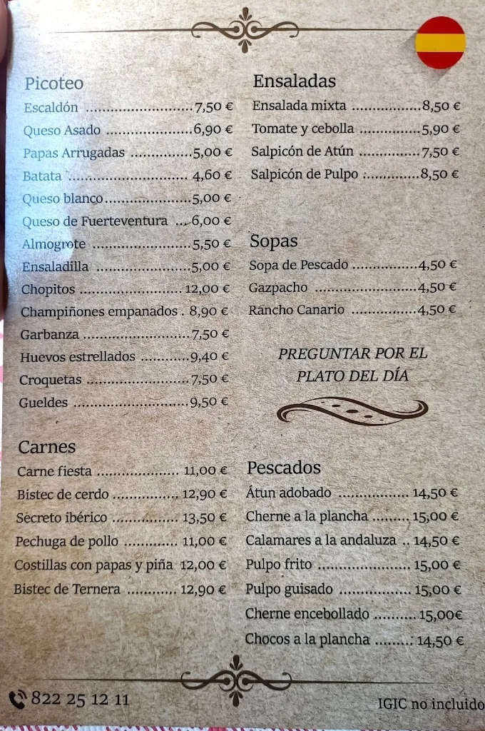 Menu_Bodegón Viana_San Cristóbal de La Laguna_image_4