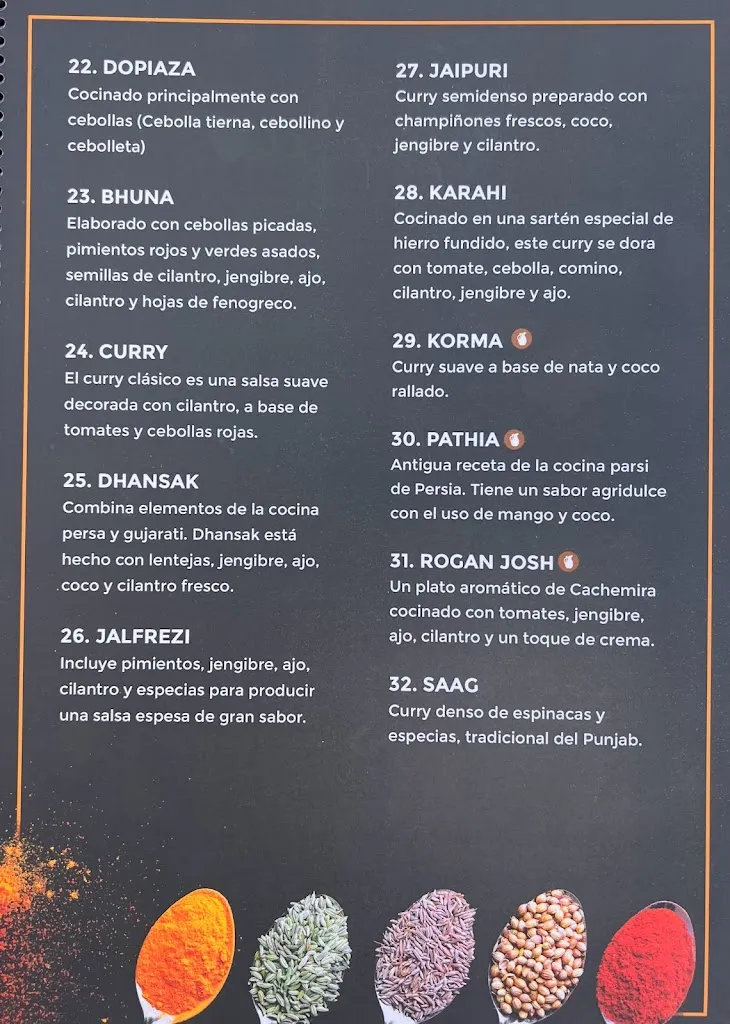 Menu_Delhi Darbar_San Cristóbal de La Laguna_image_3