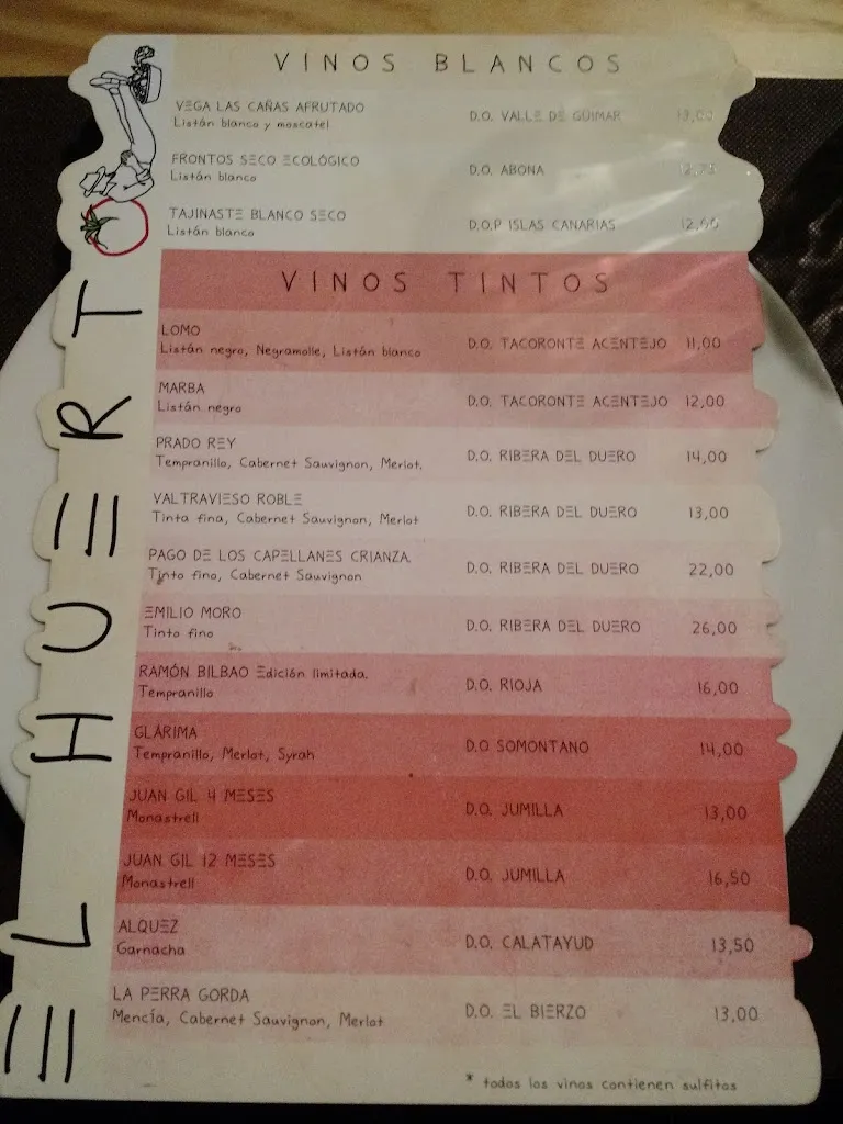 Menu_El Huerto_San Cristóbal de La Laguna_image_4