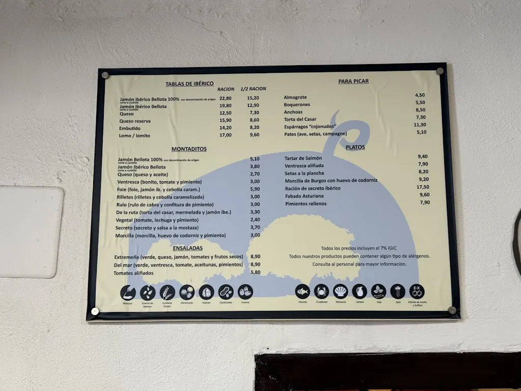 Menu_El Rincón Extremeño_San Cristóbal de La Laguna_image_2