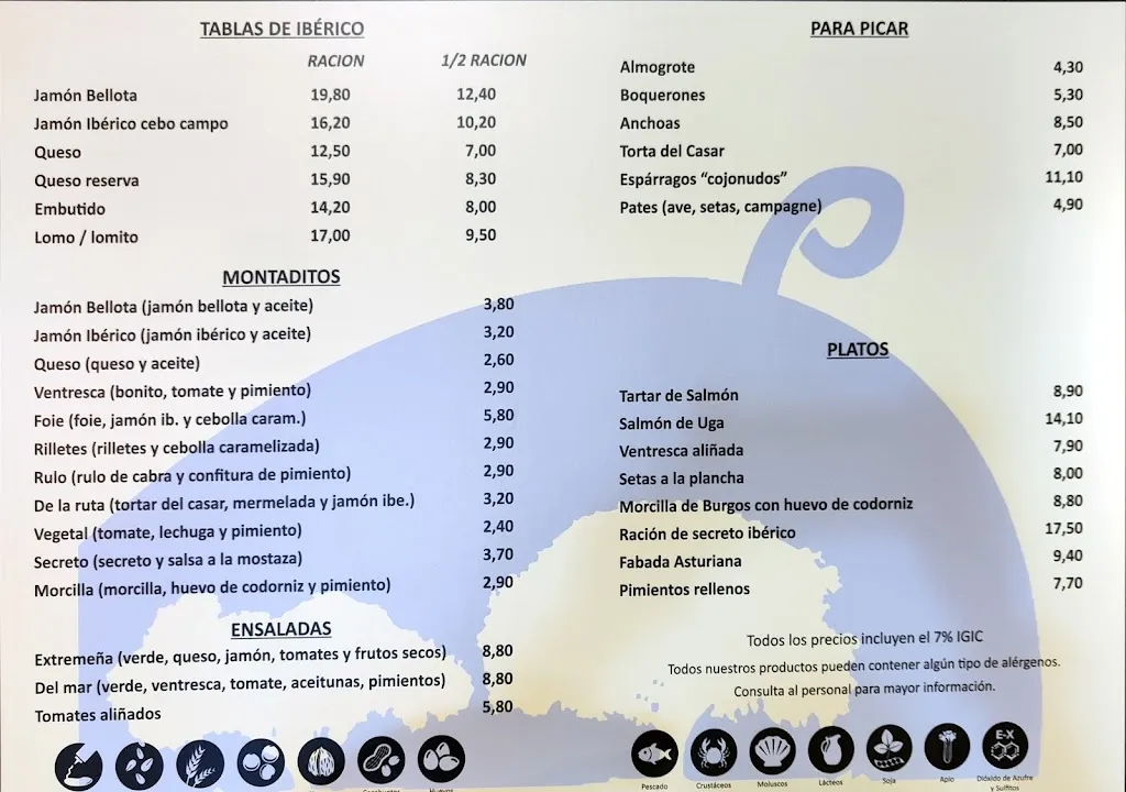Menu_El Rincón Extremeño_San Cristóbal de La Laguna_image_4