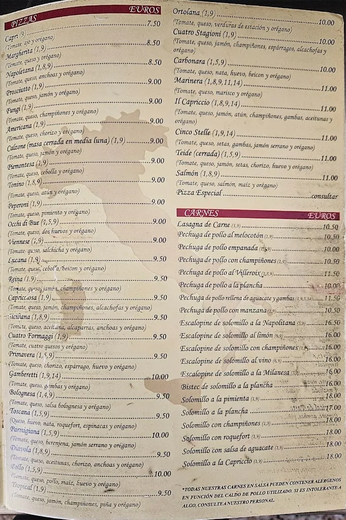 Menu_Restaurante Il Capriccio_San Cristóbal de La Laguna_image_1
