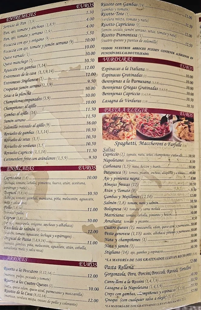 Menu_Restaurante Il Capriccio_San Cristóbal de La Laguna_image_2