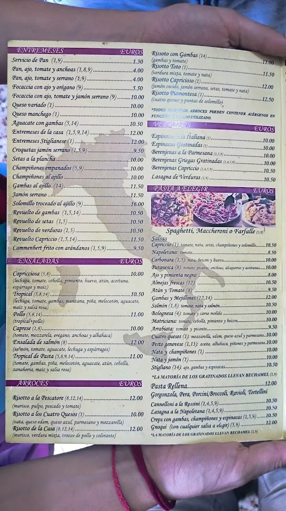 Menu_Restaurante Il Capriccio_San Cristóbal de La Laguna_image_4